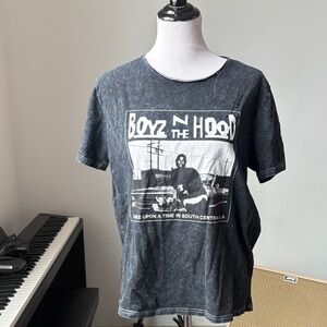 Boyz N The Hood Graphic Tee - Black Wash 100% cotton